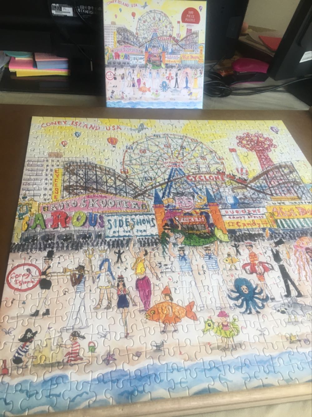 Summer At The Amusement Park - Galison puzzle collectible [Barcode 9780735343269] - Main Image 2