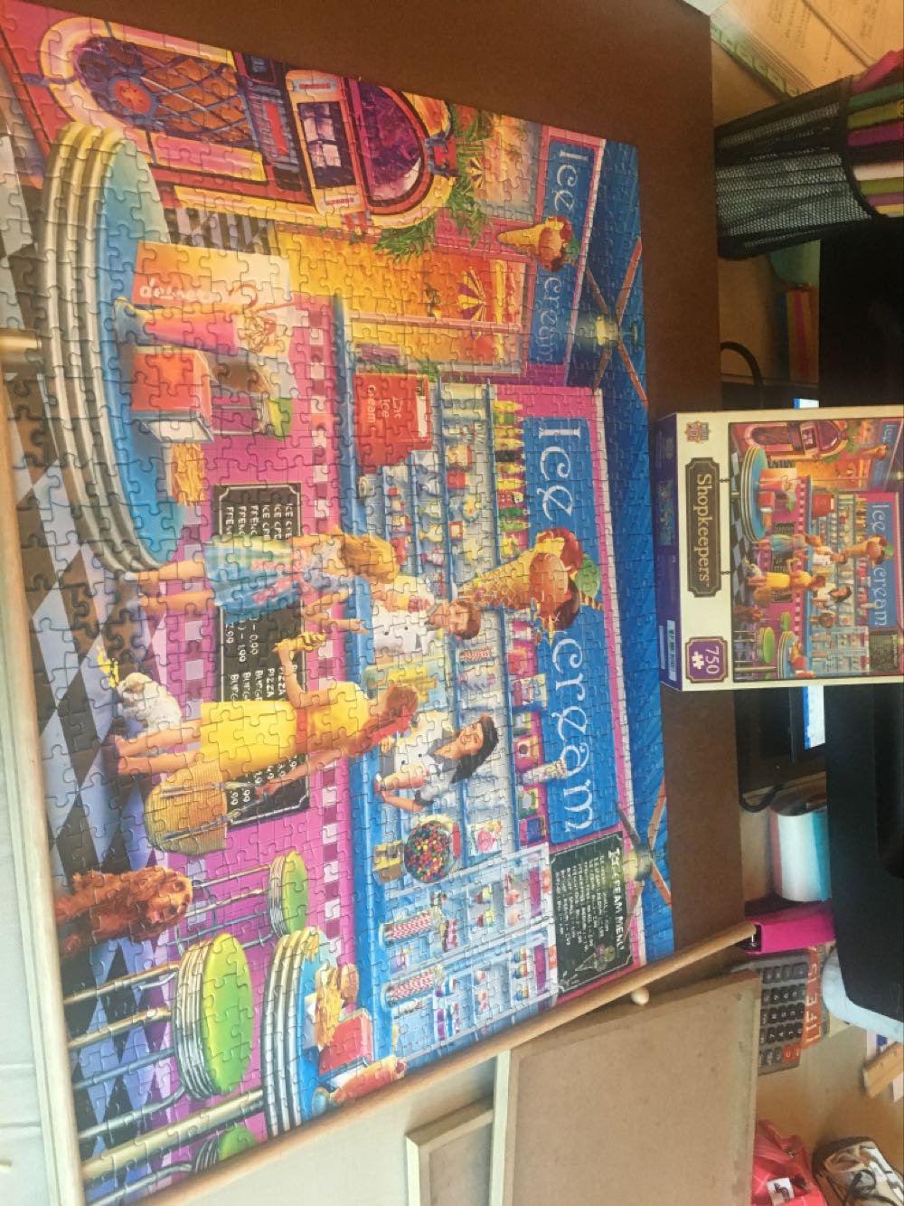 Anna’s Ice Cream Parlor  - Master Pieces puzzle collectible [Barcode 705988320118] - Main Image 2