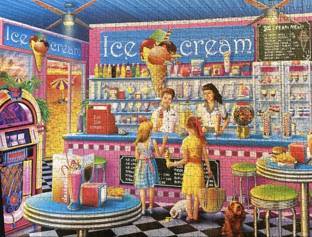 Anna’s Ice Cream Parlor  - Master Pieces puzzle collectible [Barcode 705988320118] - Main Image 3