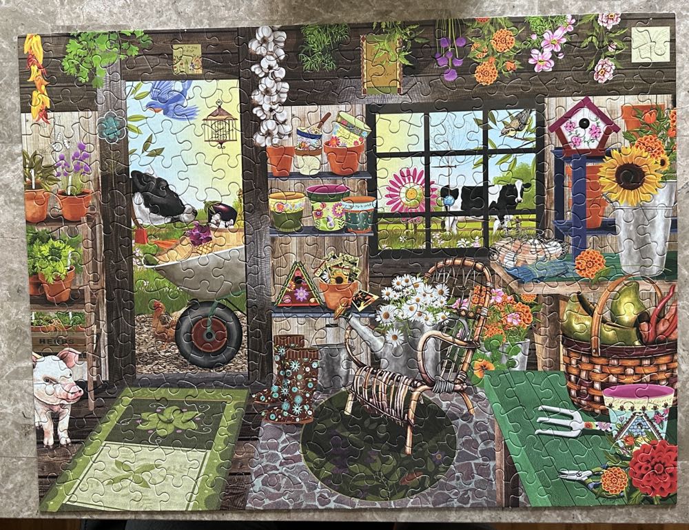 Garden Shed - Ceaco puzzle collectible [Barcode 021081221375] - Main Image 3