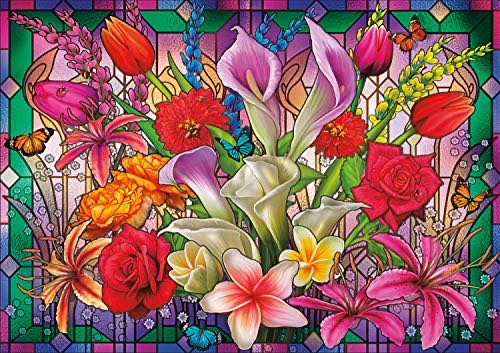 Window Lillies 300 Large Piece Jigsaw Puzzle - Buffalo Games puzzle collectible [Barcode 079346027545] - Main Image 1