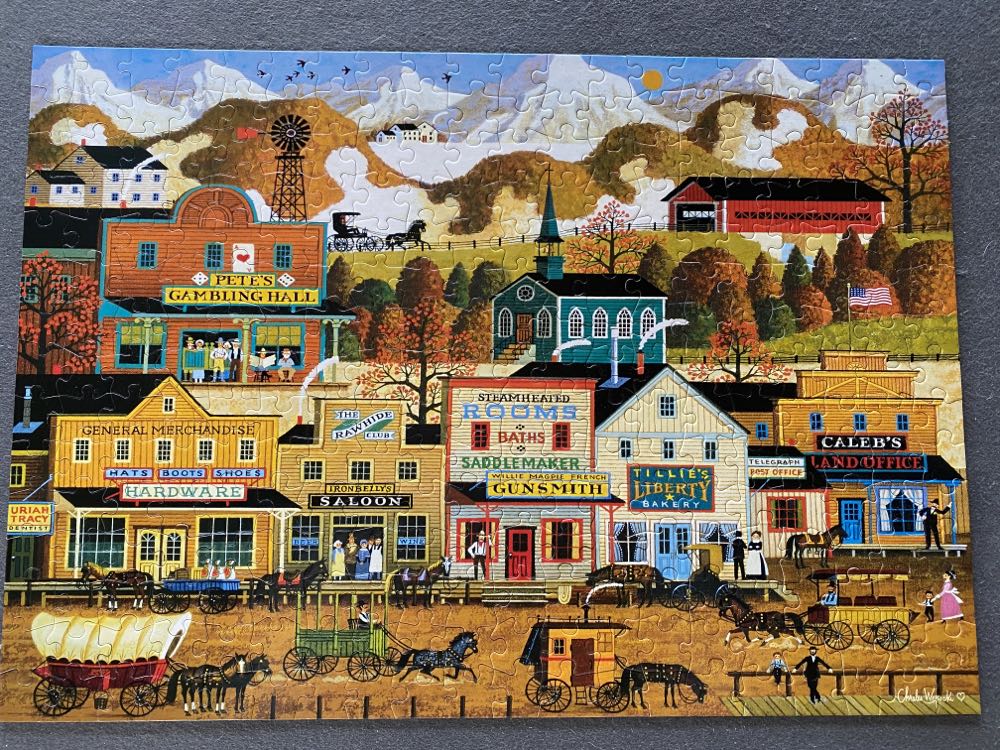 Pete’s Gambling Hall - Buffalo Games puzzle collectible [Barcode 079346026562] - Main Image 2