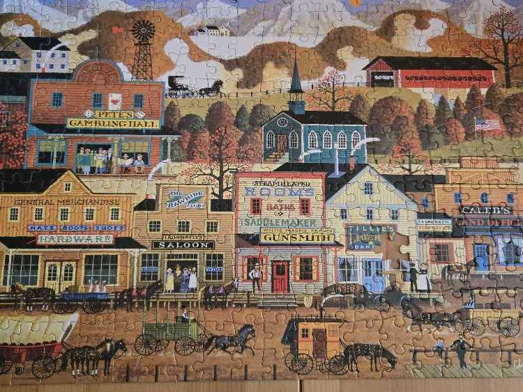 Pete’s Gambling Hall - Buffalo Games puzzle collectible [Barcode 079346026562] - Main Image 3