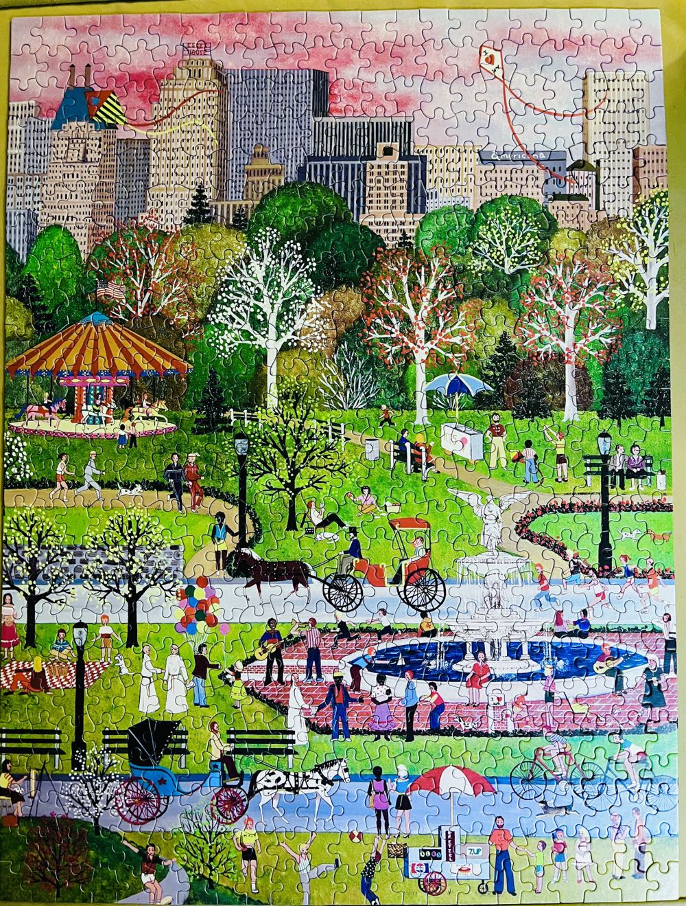 Springtime In Central Park - Jane Wooster Scott - Ceaco puzzle collectible [Barcode 021081232203] - Main Image 2
