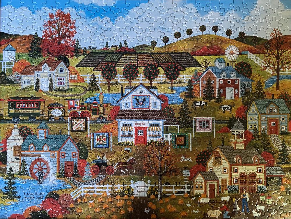 Autumn’s Palette✅ - Ceaco puzzle collectible [Barcode 021081231756] - Main Image 2