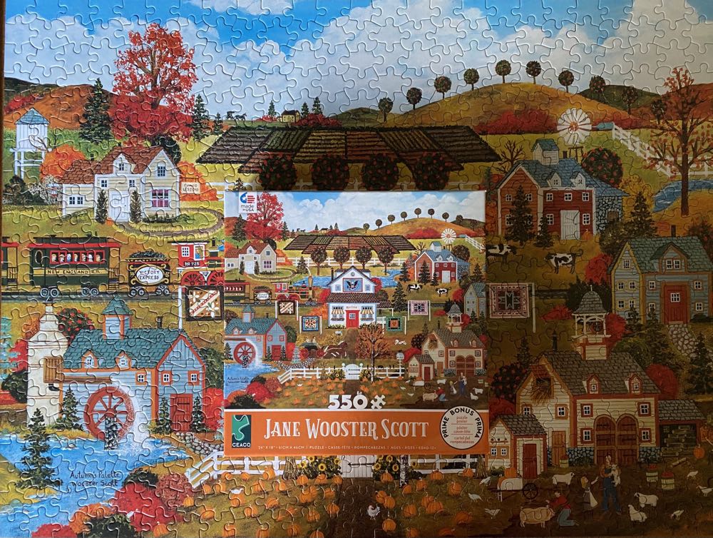 Autumn’s Palette✅ - Ceaco puzzle collectible [Barcode 021081231756] - Main Image 3