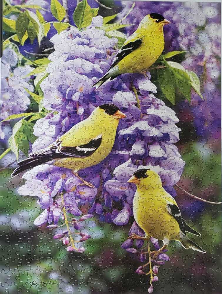 Goldfinch And Wisteria - Ki puzzle collectible [Barcode 773392222229] - Main Image 2