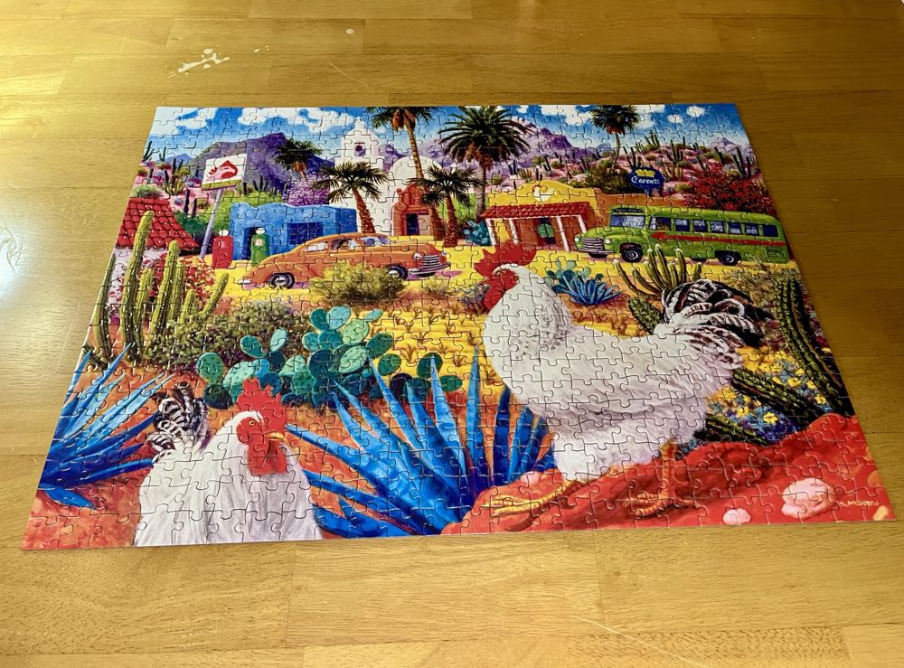 Roadsides  Of The Southwest —Gallos Blancos - MasterPieces puzzle collectible [Barcode 705988319365] - Main Image 3