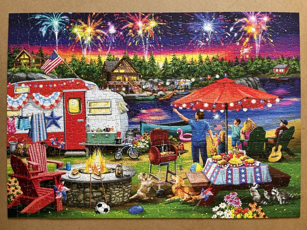 Fourth By The Lake  - Completed - Buffalo puzzle collectible [Barcode 079346332076] - Main Image 2