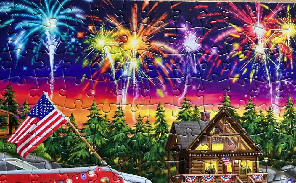 Fourth By The Lake  - Completed - Buffalo puzzle collectible [Barcode 079346332076] - Main Image 3