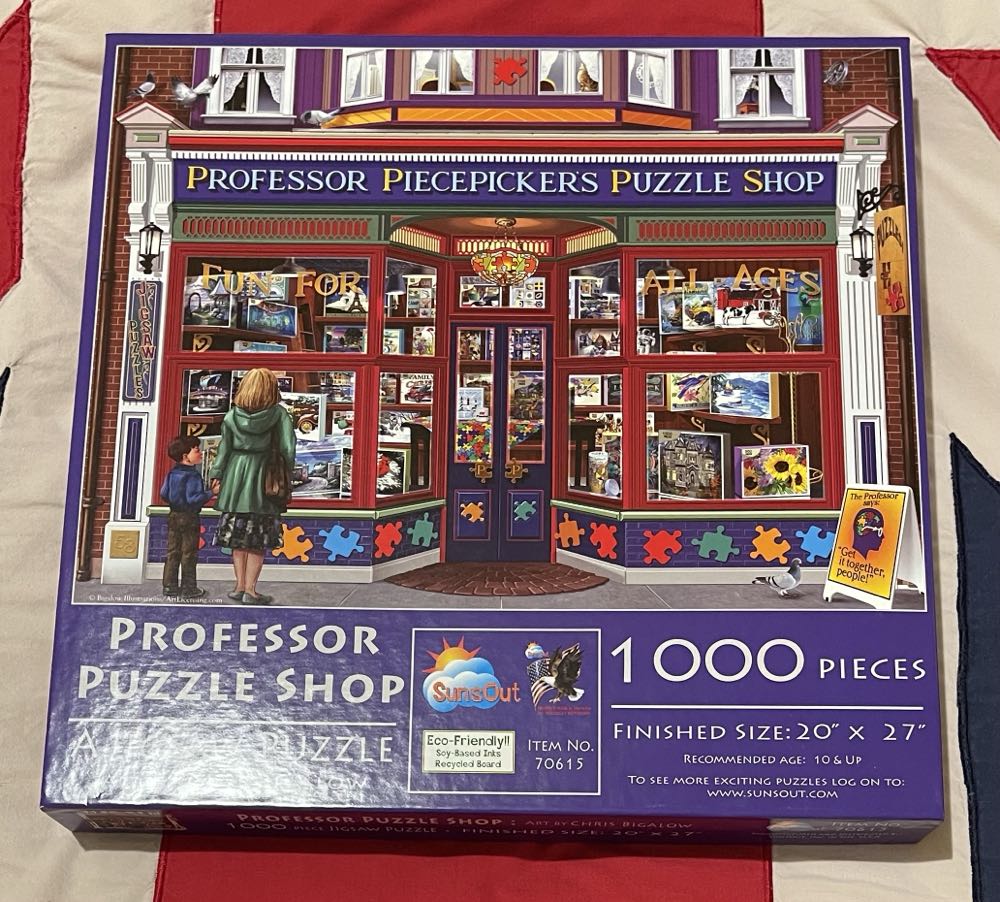 Professor Piecepicker’s Puzzle Shop - SunsOut puzzle collectible [Barcode 796780706156] - Main Image 2