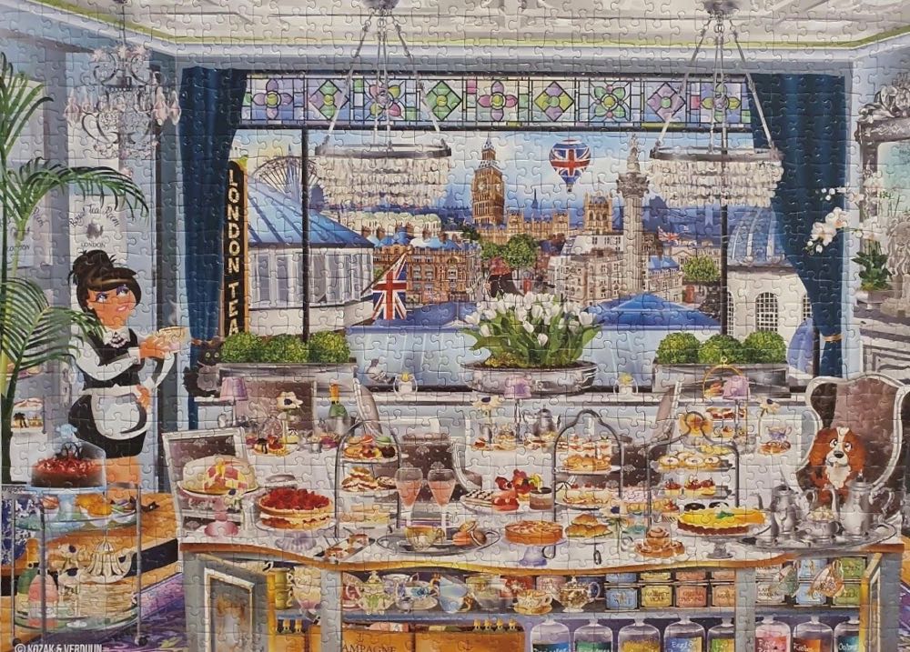 Wonderlust, London Tea Party - Ravensburger puzzle collectible [Barcode 4005556139859] - Main Image 3