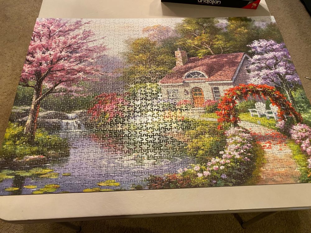 Spring Cottage In Full Bloon - Anatolian puzzle collectible - Main Image 2