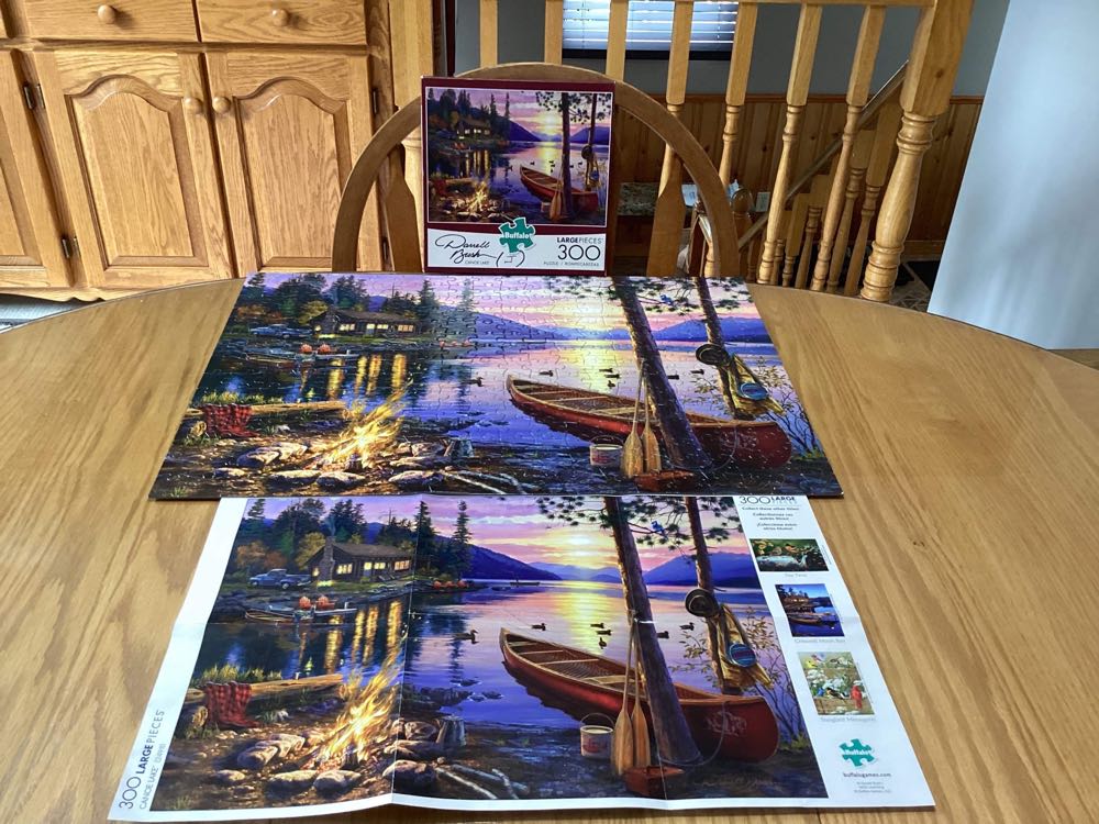 SOLD-Canoe Lake - Buffalo Games puzzle collectible [Barcode 079346024988] - Main Image 2