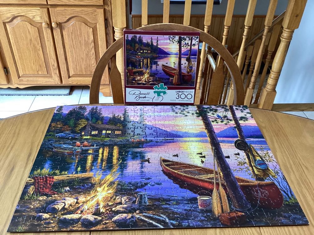 SOLD-Canoe Lake - Buffalo Games puzzle collectible [Barcode 079346024988] - Main Image 3