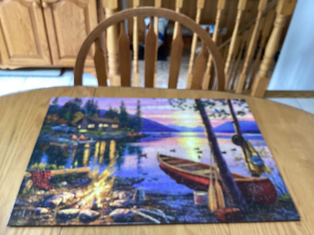 SOLD-Canoe Lake - Buffalo Games puzzle collectible [Barcode 079346024988] - Main Image 4