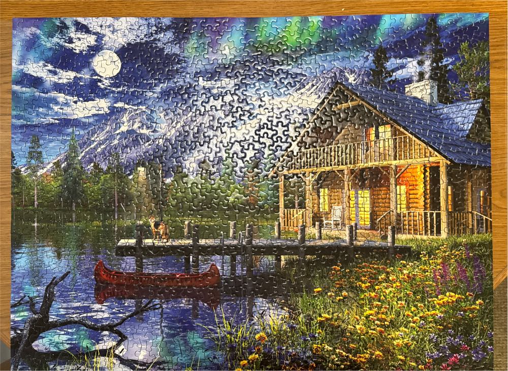 Moon Cabin Retreat - Springbok puzzle collectible [Barcode 091683108756] - Main Image 2