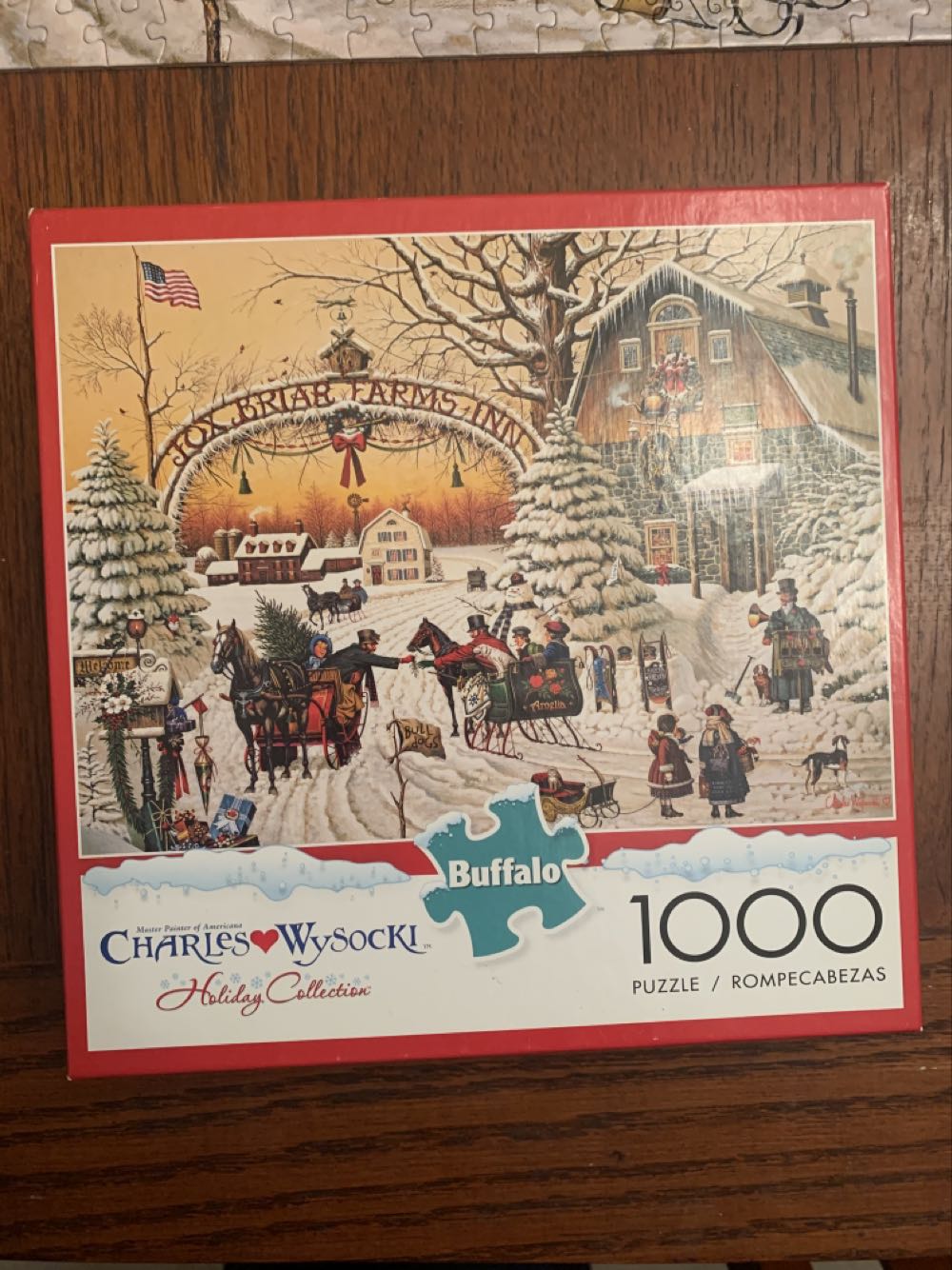A Christmas Greeting - Buffalo Games puzzle collectible [Barcode 079346114481] - Main Image 2