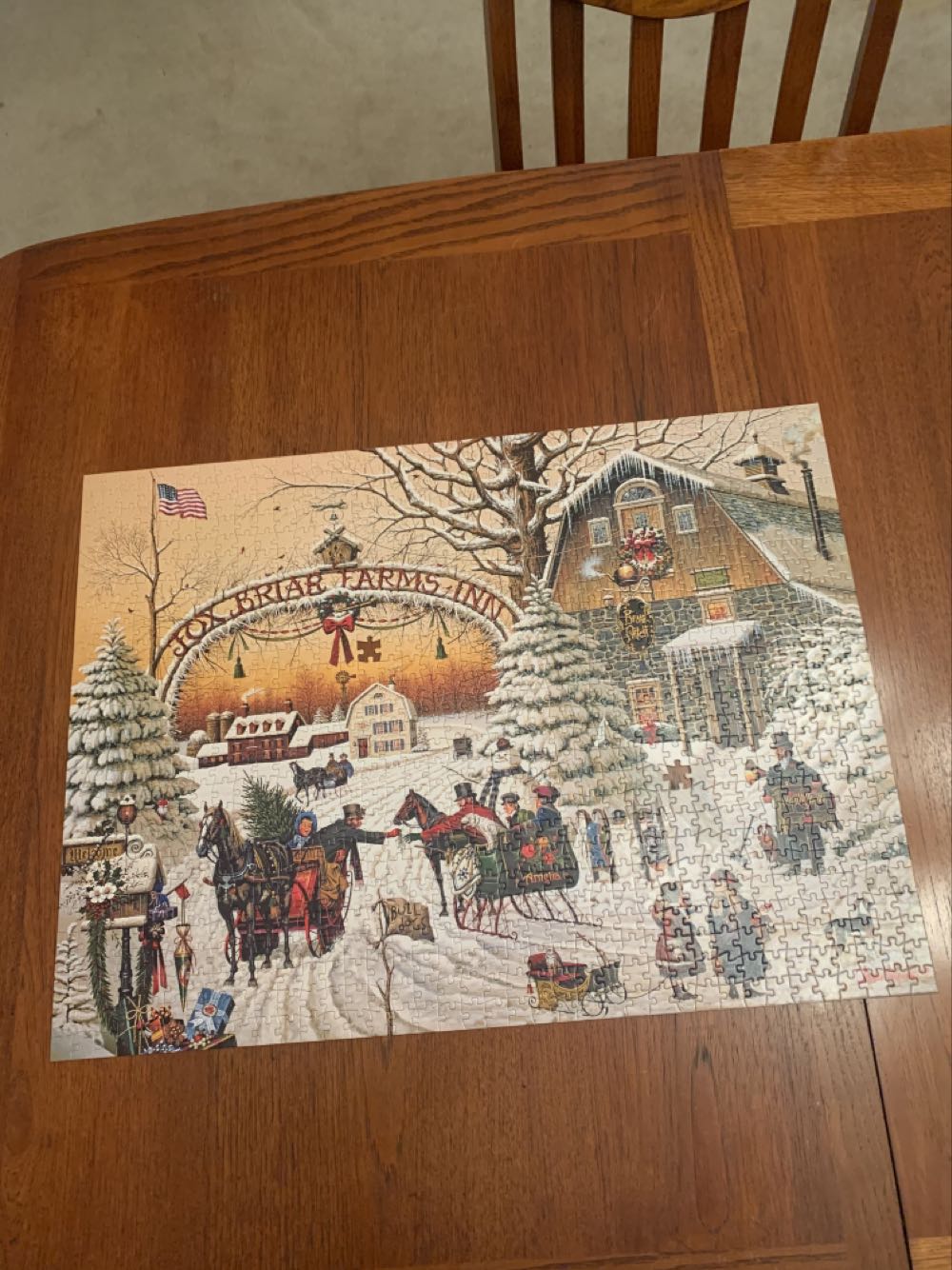 A Christmas Greeting - Buffalo Games puzzle collectible [Barcode 079346114481] - Main Image 3