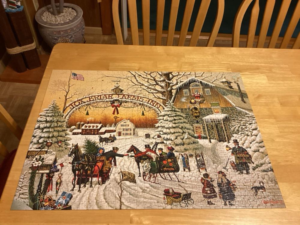 A Christmas Greeting - Buffalo Games puzzle collectible [Barcode 079346114481] - Main Image 4