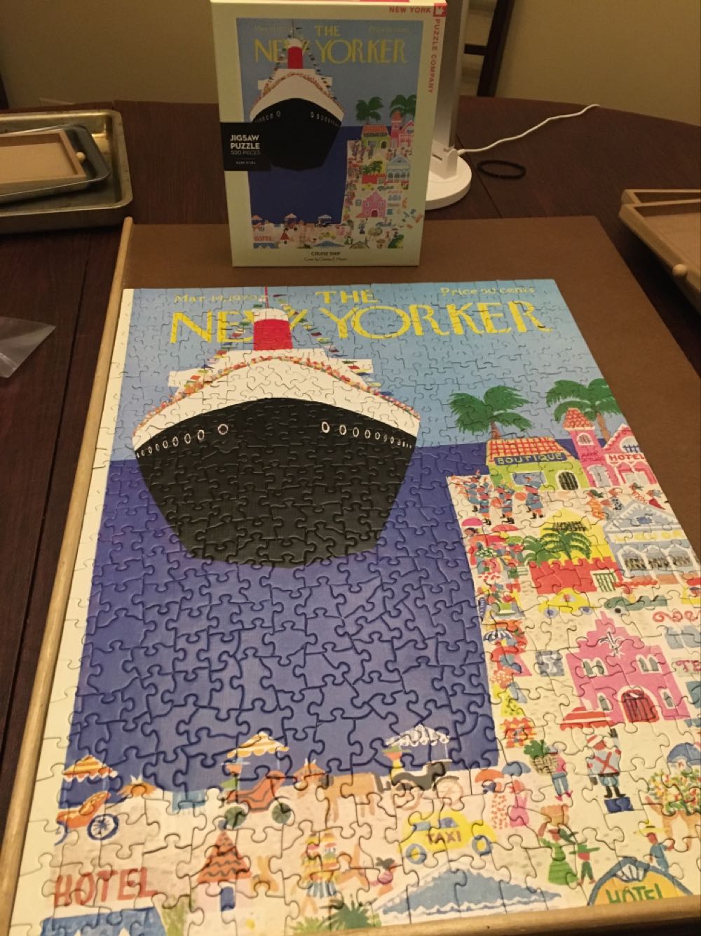 Cruise Ship - New York Puzzle Company puzzle collectible [Barcode 819844014162] - Main Image 2