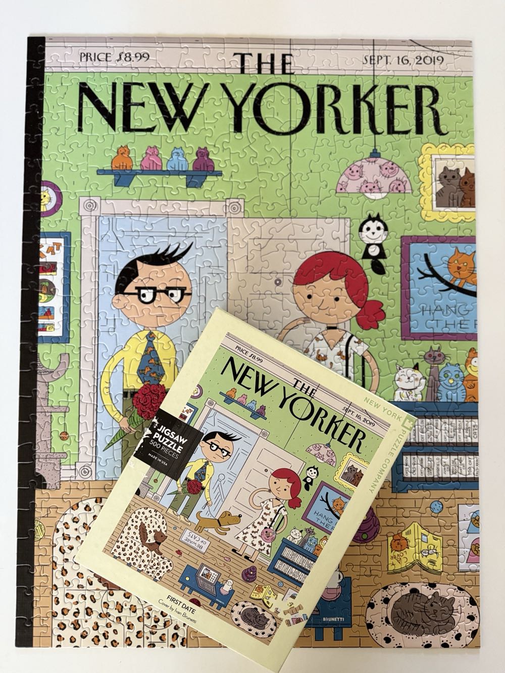 First Date - New York Puzzle Co. puzzle collectible [Barcode 819844017729] - Main Image 3