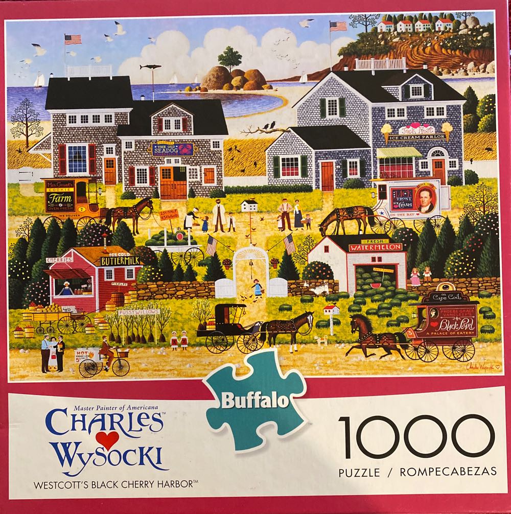 Westcott’s Black Cherry Harbor (UV) 🧩 - Buffalo Games puzzle collectible [Barcode 079346114443] - Main Image 2