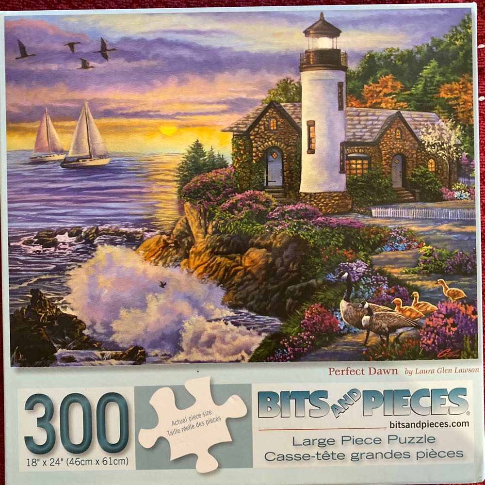 Perfect Dawn Sunrise By The Ocean - Bits And Pieces puzzle collectible [Barcode 192949000323] - Main Image 2