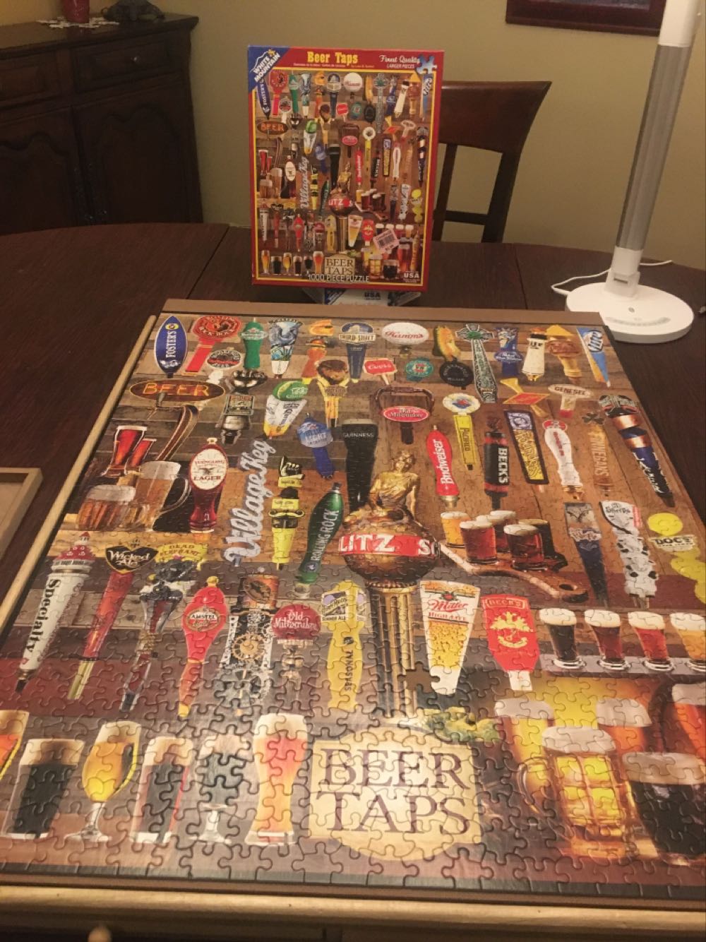 Beer Taps - White Mountain Puzzles puzzle collectible [Barcode 724819257775] - Main Image 2