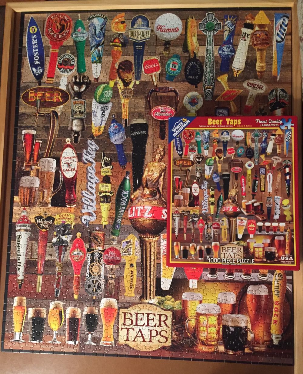 Beer Taps - White Mountain Puzzles puzzle collectible [Barcode 724819257775] - Main Image 3