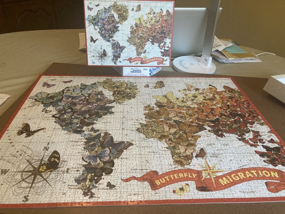Butterfly Migration - Galison puzzle collectible [Barcode 9780735340084] - Main Image 2