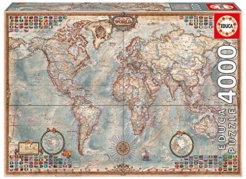 The World Executive Map - Educa 4000 puzzle collectible [Barcode 8412668148277] - Main Image 1