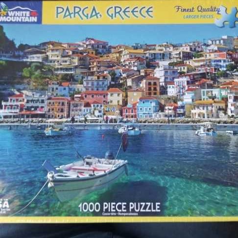 Parga, Greece - White Mountain puzzle collectible [Barcode 724819258277] - Main Image 2