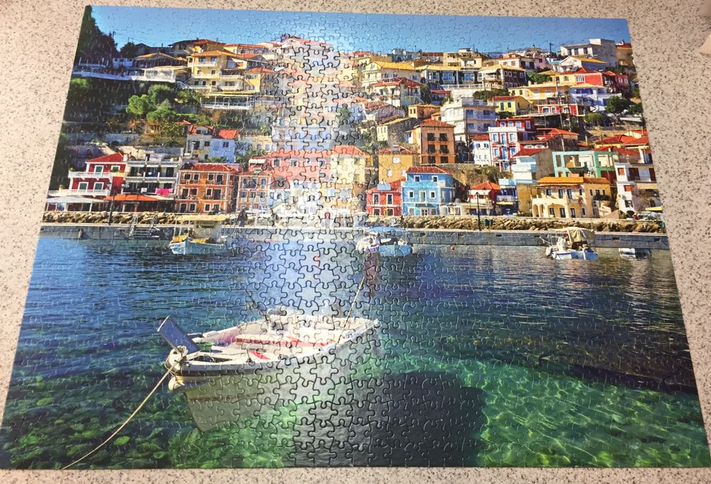 Parga, Greece - White Mountain puzzle collectible [Barcode 724819258277] - Main Image 3