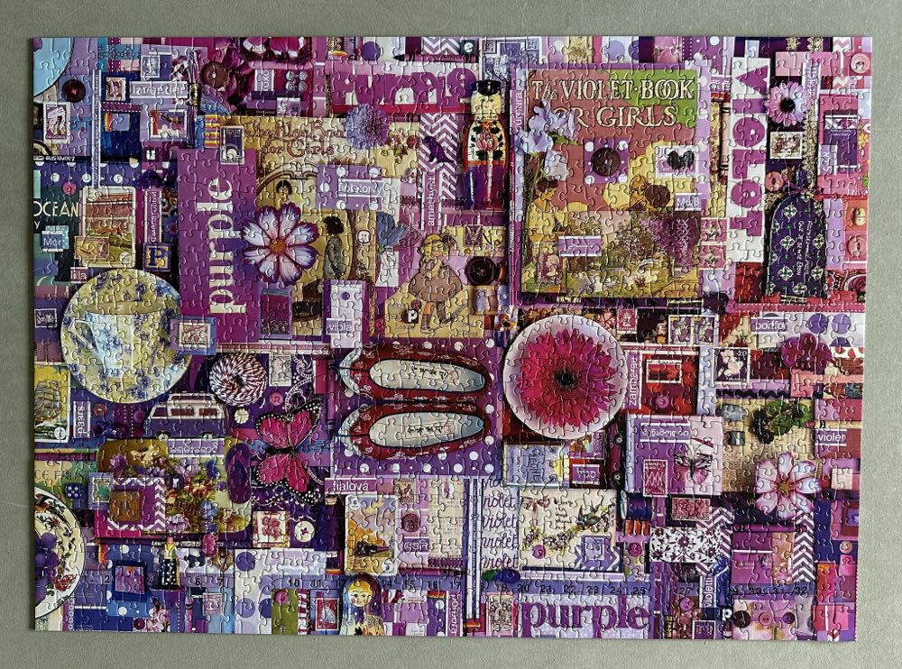 Purple - Cobble Hill puzzle collectible [Barcode 625012518666] - Main Image 2