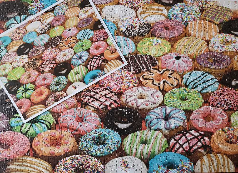 Doughnuts - Cobble Hill puzzle collectible [Barcode 625012800358] - Main Image 3