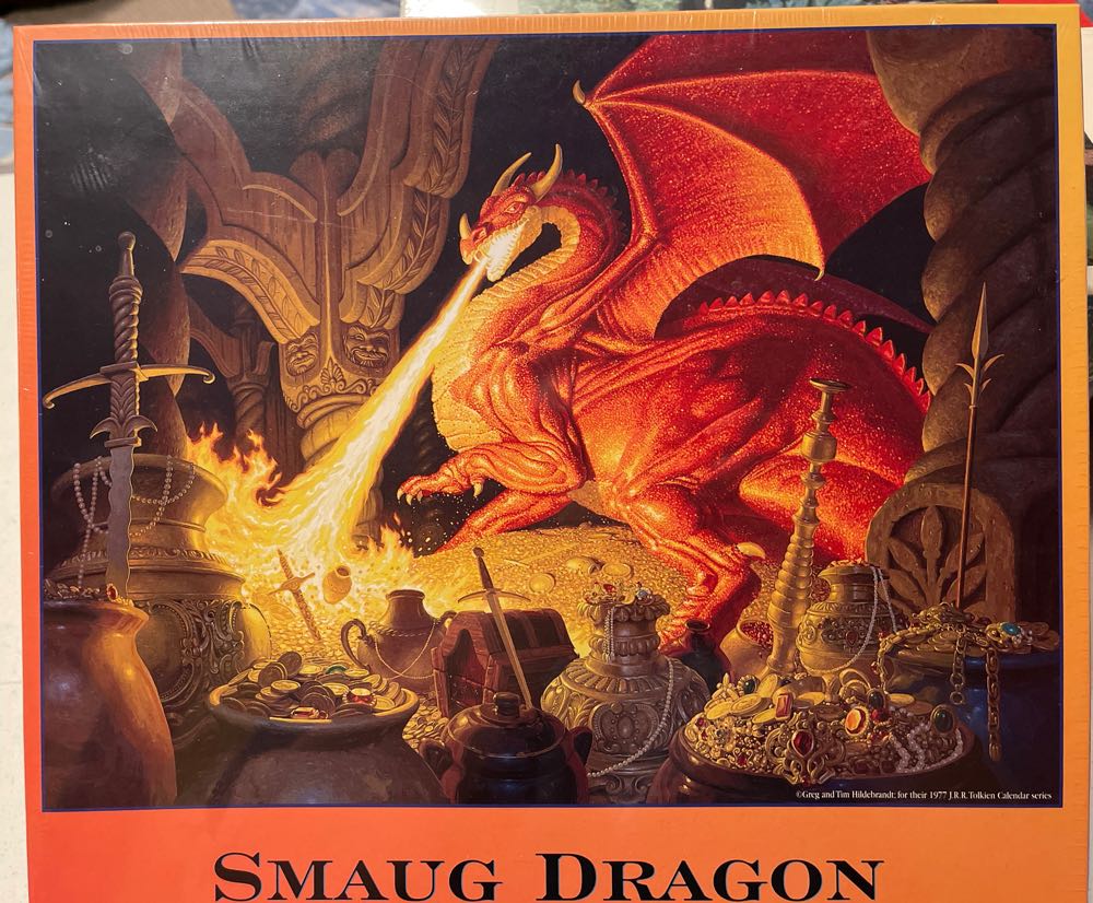 Dragons:  Smaug - SunsOut puzzle collectible [Barcode 796780755703] - Main Image 2