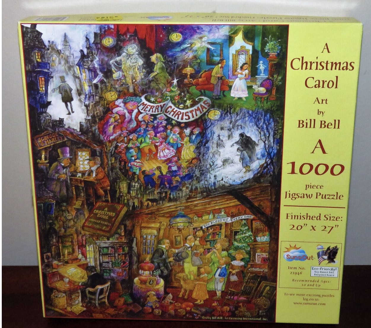 A Christmas Carol - SunsOut puzzle collectible [Barcode 796780219465] - Main Image 2