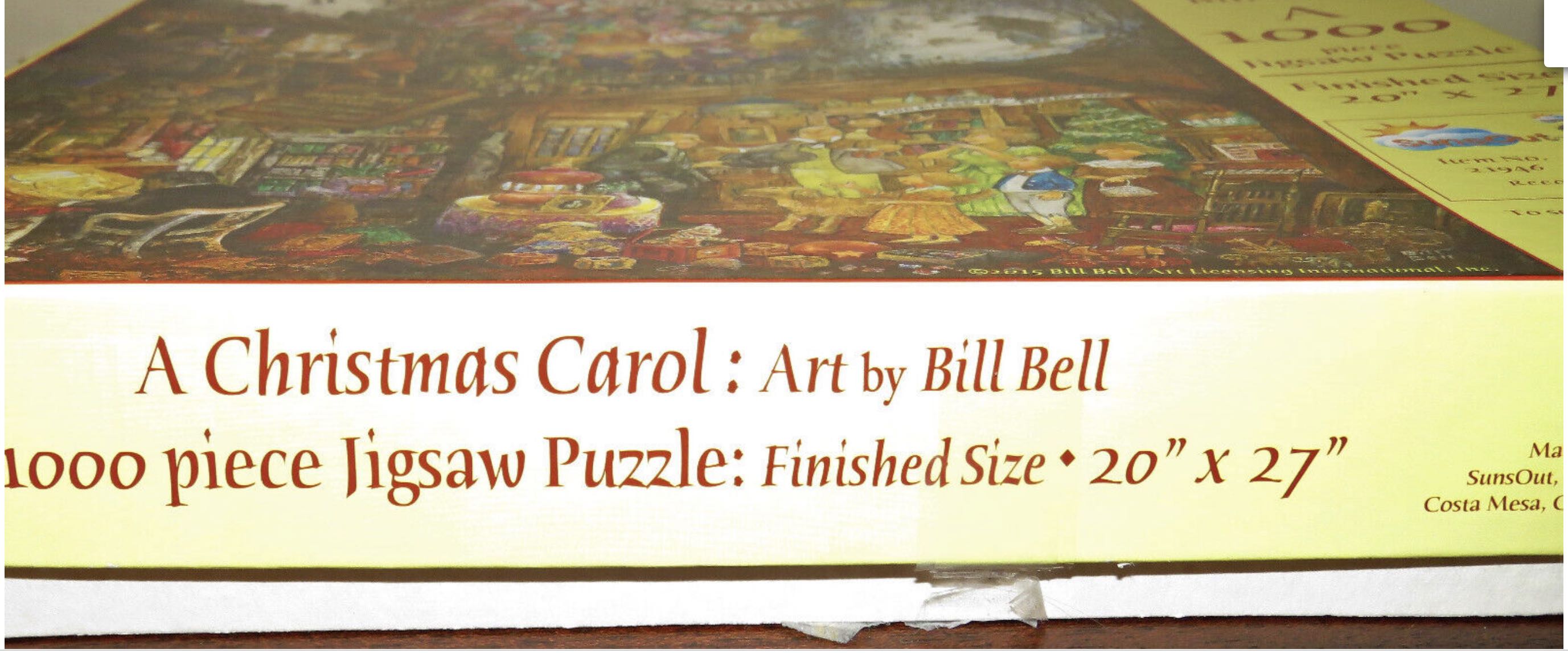 A Christmas Carol - SunsOut puzzle collectible [Barcode 796780219465] - Main Image 3