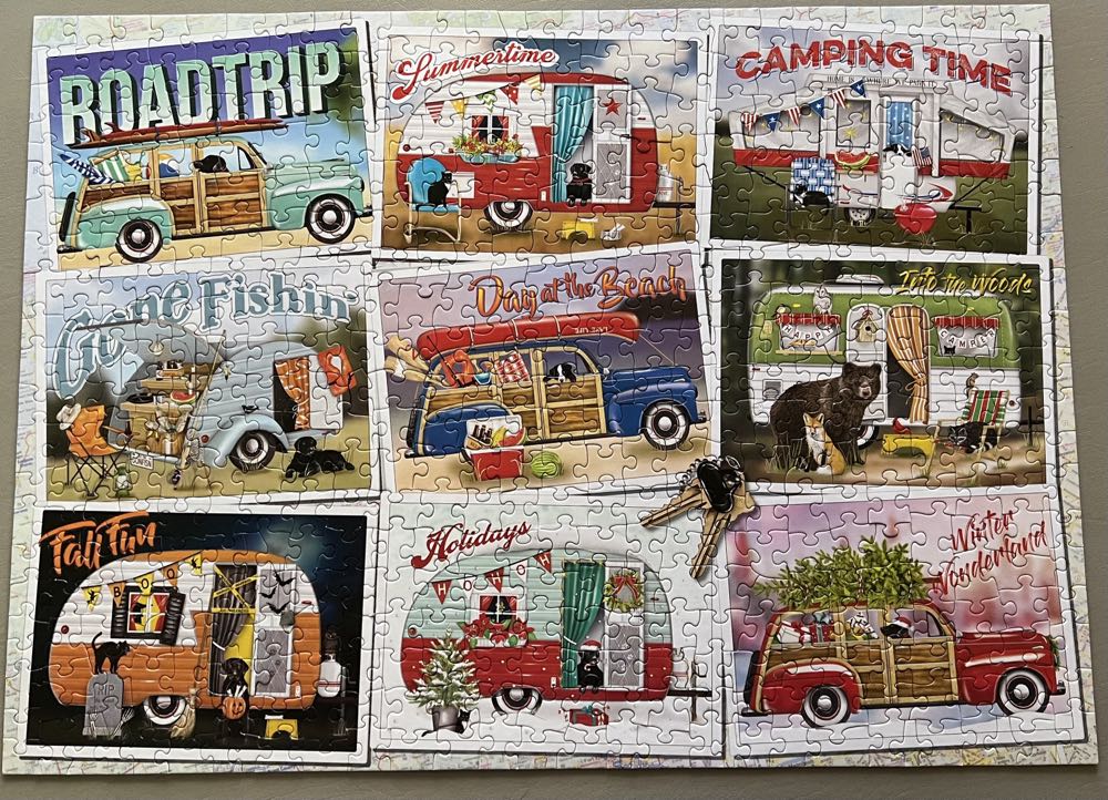 Cobble Hill: Hitting the Road - Cobble Hill puzzle collectible [Barcode 625012572255] - Main Image 4