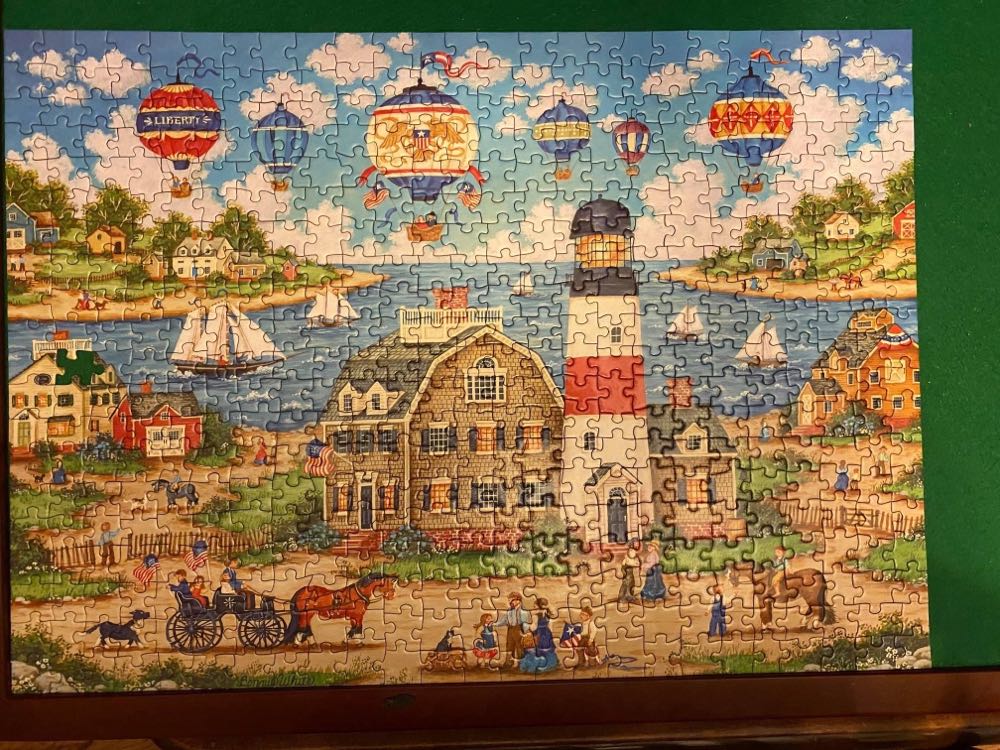 Balloons Over the Bay - MasterPieces puzzle collectible [Barcode 705988502989] - Main Image 2