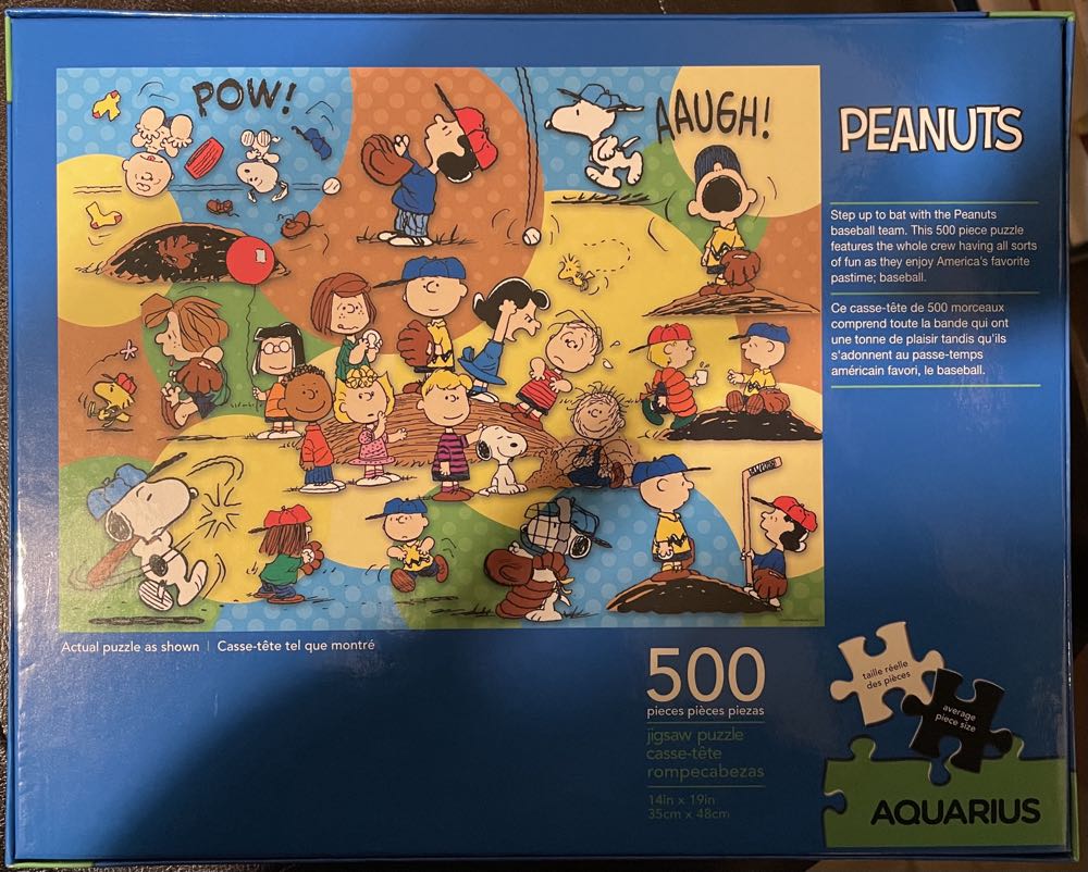 Peanuts Baseball - Aquarius puzzle collectible [Barcode 840391145603] - Main Image 2