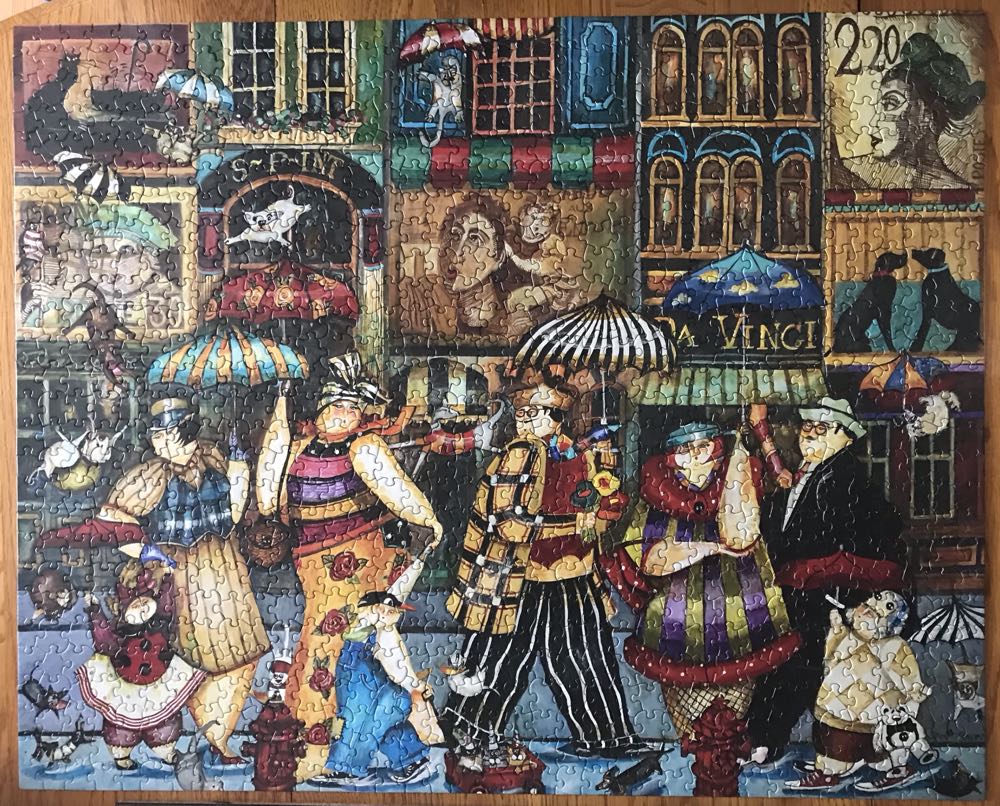 Raining Cats And Dogs In Paris - Hart Puzzles puzzle collectible [Barcode 704846705326] - Main Image 2