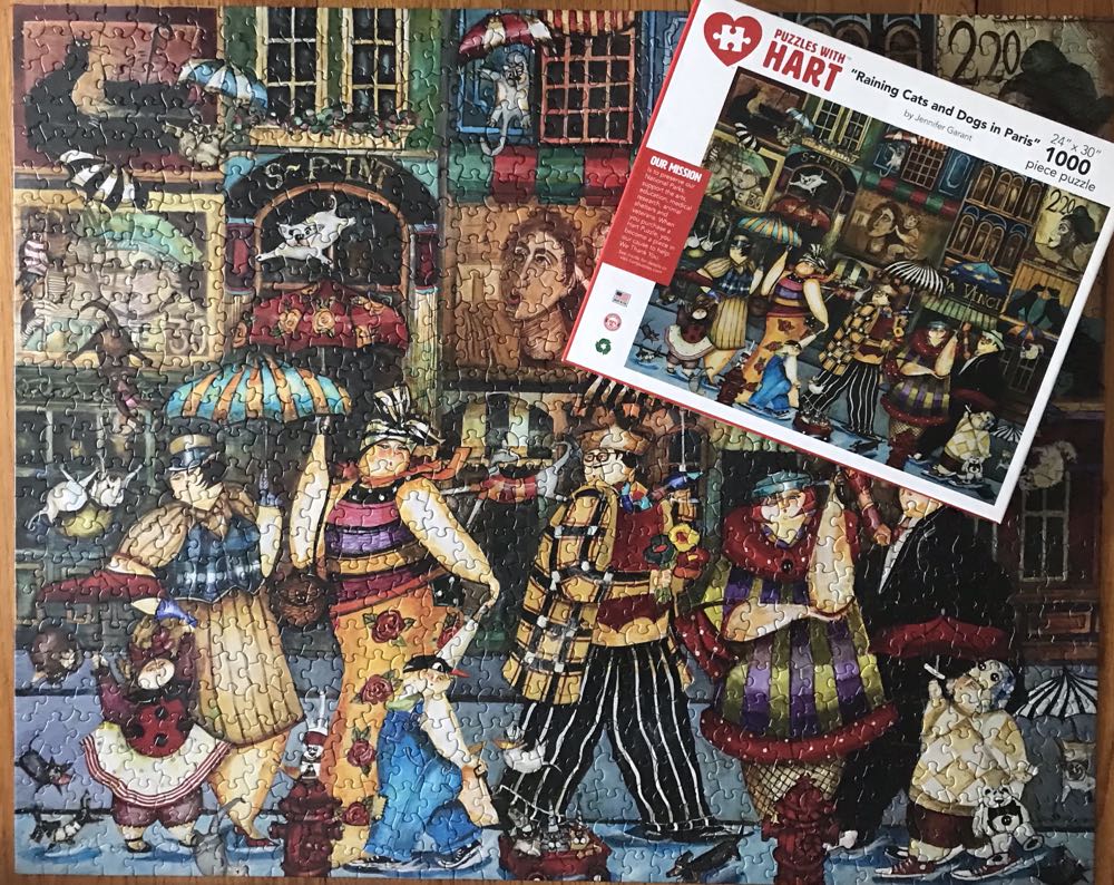 Raining Cats And Dogs In Paris - Hart Puzzles puzzle collectible [Barcode 704846705326] - Main Image 3