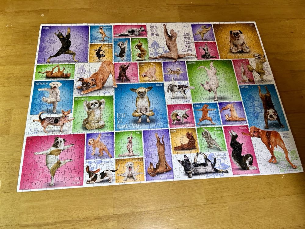 Yoga Dogs - EuroGraphics puzzle collectible [Barcode 628136809542] - Main Image 2