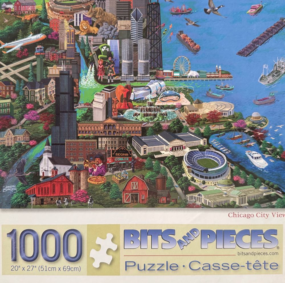 Chicago City View - Bits And Pieces puzzle collectible [Barcode 704812109837] - Main Image 2