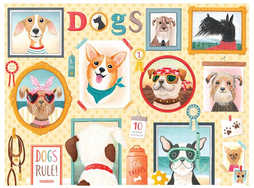 Dog’s Rule  - Buffalo Games puzzle collectible [Barcode 079346025633] - Main Image 3