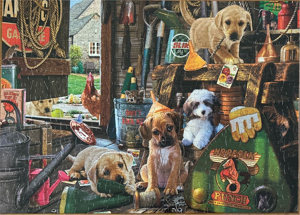 Puppy Workshed Sell For $1- $2 - Buffalo puzzle collectible [Barcode 079346027125] - Main Image 2