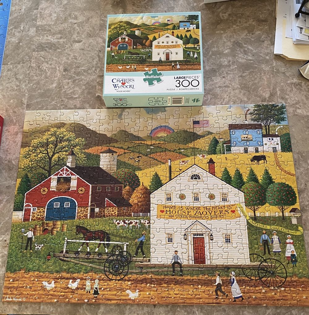 House Movers ❤️ - Charles Wysocki puzzle collectible [Barcode 079346026555] - Main Image 2