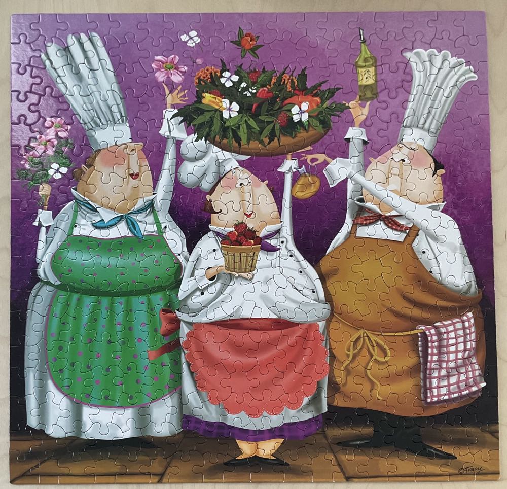 Bon Appetit Summer Salad - Ceaco puzzle collectible [Barcode 021081222235] - Main Image 2